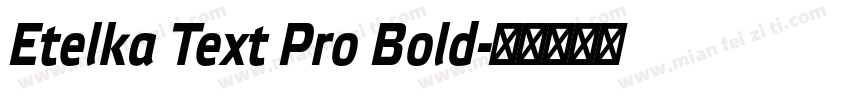 Etelka Text Pro Bold字体转换